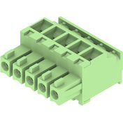 Weidmuller-1798720000 Steckverbinder, Klemmenblöcke Conn Terminal Block SKT 5 POS 3.81mm Clamp RA Cable Mount 10A Box