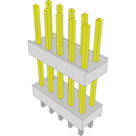 Conn Board Stacker HDR 10 POS 2.54mm Solder ST Top Entry Thru-Hole Bulk