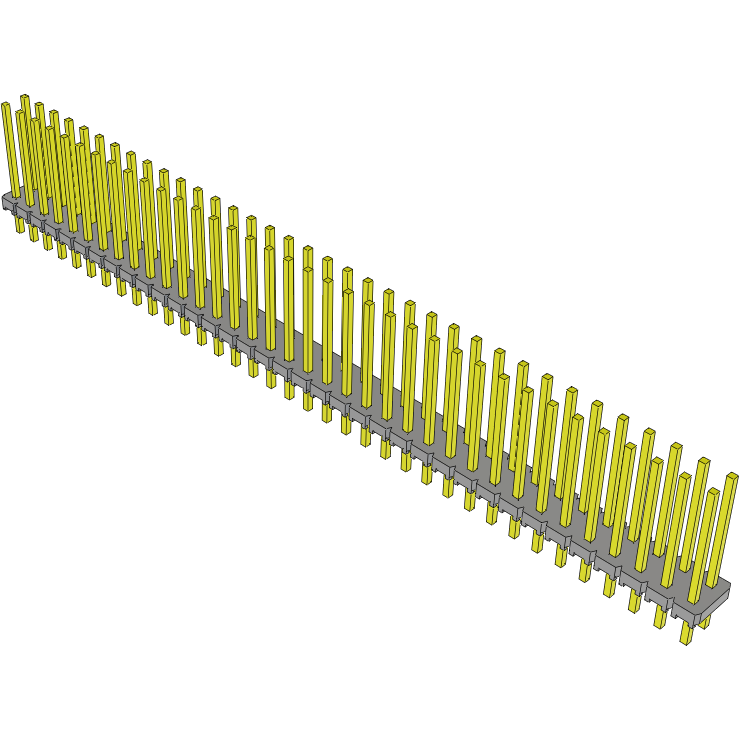 Samtec-MTLW-136-22-S-D-450 Steckverbinderleisten und Leiterplattenbuchsen Conn Unshrouded Header HDR 72 POS 2.54mm Solder ST Top Entry Thru-Hole Bulk