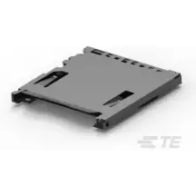 TE Connectivity-1939870-1 Connector Memory Card Conn SD Card HDR 9 POS 1.7mm Solder RA SMD 0.5A/Contact T/R