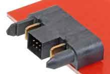 Molex-1724580612 Embases de raccordement et réceptacles PCB EXTreme Ten60Power Panel-to-Board Right-Angle Plug Assembly with Guide Pins, 3 Power Circuit, 12 Signal Circuits, 3 Power Circuit