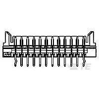 TE Connectivity-3-179868-0 Embases de raccordement et réceptacles PCB Conn Board to Board HDR 30 POS 2mm Solder ST Thru-Hole Box