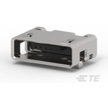 TE Connectivity-2134536-2 Connector USB Conn Micro USB 2.0 Type AB RCP 5 POS 0.65mm Solder RA SMD 5 Terminal 1 Port T/R