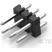 TE Connectivity-2842128-3 Embases de raccordement et réceptacles PCB Conn Unshrouded Header HDR 6 POS 2mm Solder ST Thru-Hole Tube