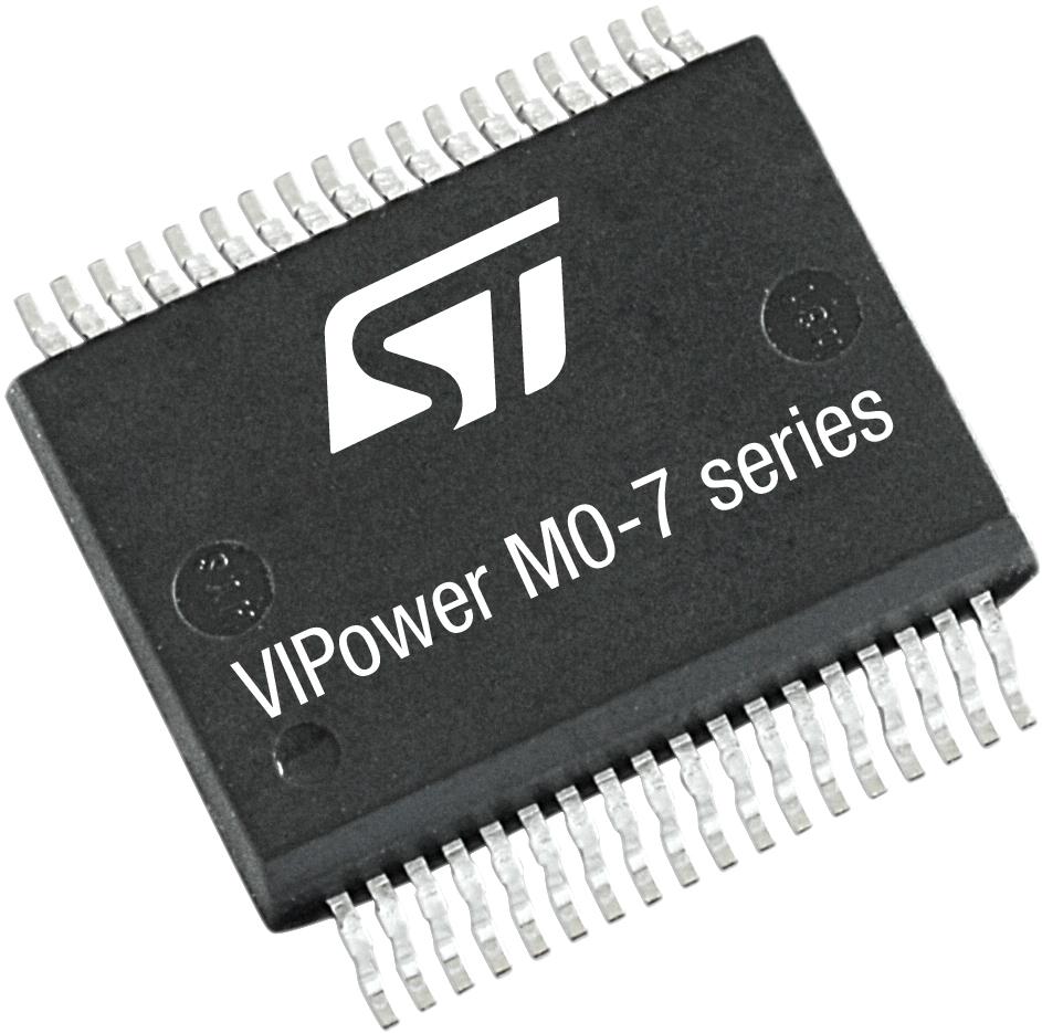 STMicroelectronics-VN7000AYTR Interruptores de límite de corriente Current Limit SW 1-IN 1-OUT 4V to 28V 280A Automotive AEC-Q100 36-Pin PowerSSO EP T/R