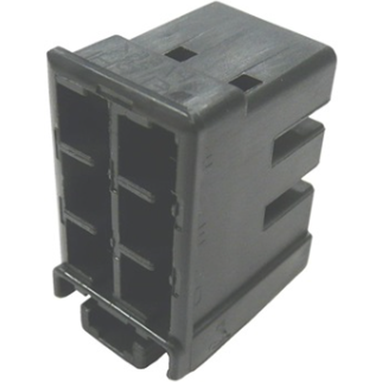 Aptiv-12193930 Connector Discrete Wire Housing Conn Housing RCP 6 POS Crimp ST Cable Mount Black