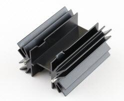 Assmann WSW components, Inc-V9733E3-LP Disipador de calor Heat Sink Passive with Black Anodized Finish