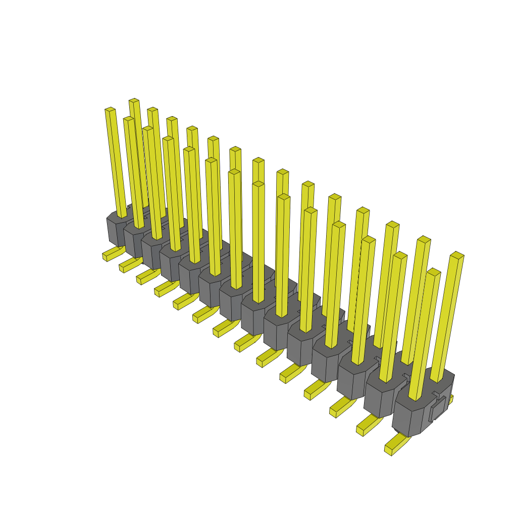 Samtec-TSM-114-03-S-DV-A Steckverbinderleisten und Leiterplattenbuchsen Conn Unshrouded Header HDR 28 POS 2.54mm Solder ST Top Entry SMD Tube