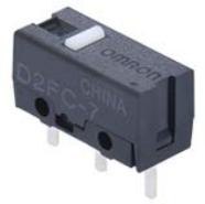 Omron-D2FC-7(STD) Azione interruttore Switch Snap Action N.O. SPST Pin Plunger 0.001A 6VDC 1N Thru-Hole PC Pins