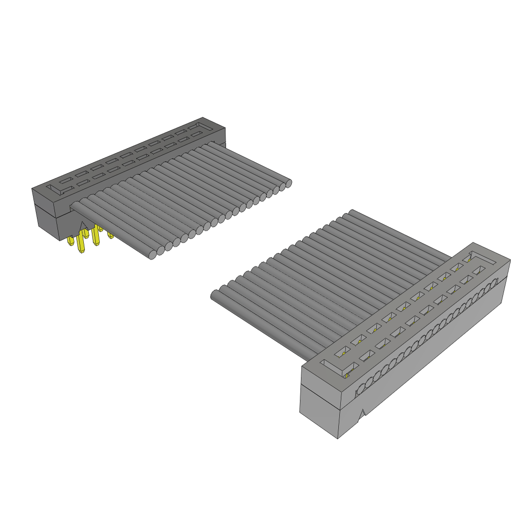 Samtec-TCMD-10-T-08.00-01-RF Assemblage de câble plat/ruban 2.00 mm IDC Ribbon Cable Assembly, Terminal