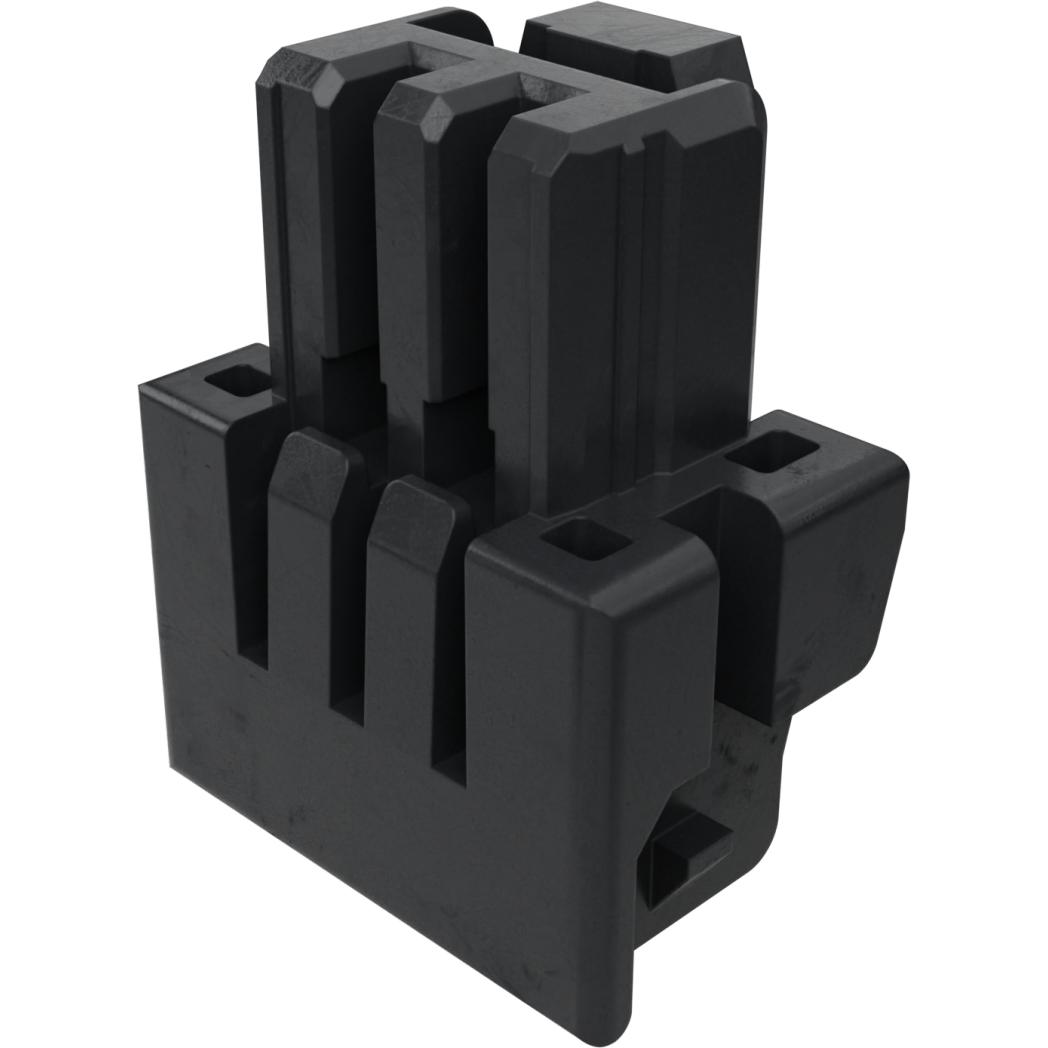 Molex-2145260201 Einzeladersteckverbinder, Gehäuse Conn Housing RCP 2 POS 1.25mm Crimp ST Cable Mount Black Bag