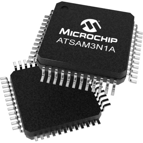 Microchip Technology-ATSAM3N1AB-AU Microcontrollers - MCUs MCU 32-bit ARM Cortex M3 RISC 64KB Flash 1.8V/2.5V/3.3V 48-Pin LQFP Tray