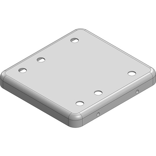Masach Tech-MS213-10CP null 21.7 x 20.3 x 2.5mm Two-piece Drawn-Seamless RF Shield/EMI Shield COVER Perforated (CRS)