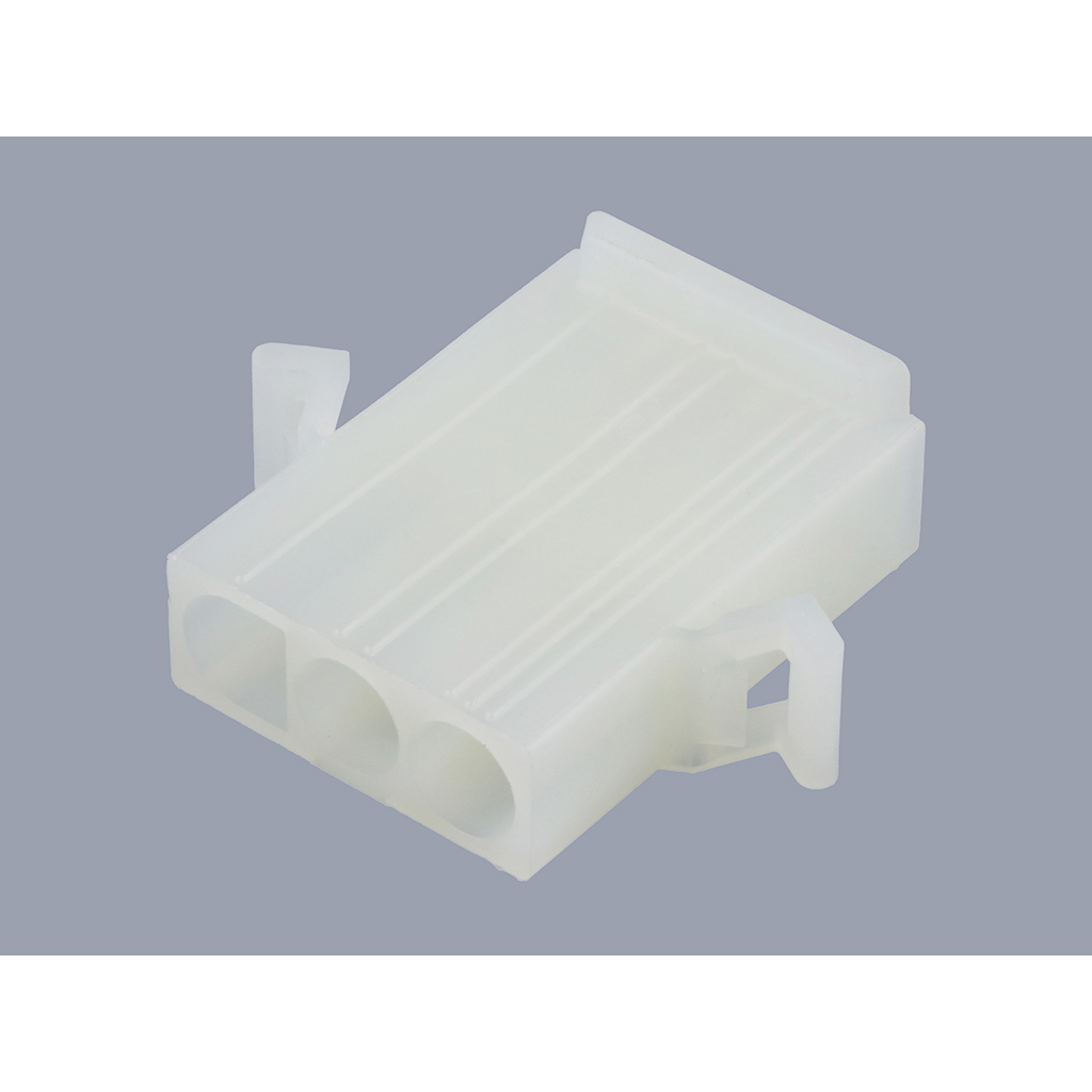 Molex-0019092038 Einzeladersteckverbinder, Gehäuse Conn Housing PL 3Power POS 6.7mm Crimp ST Panel Mount Natural Bag