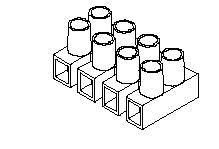 Molex-39100-1102 Steckverbinder, Klemmenblöcke Conn Eurostyle Block 4 POS 10mm Screw ST Cable Mount 30A/Contact Eurostyle™