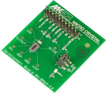 Micro Crystal AG-RV-8564-C2 ON BOARD 32.768K 20PPM TA QC Takt und Timing Entwicklung Boards und Kits RV-8564-C2 Real Time Clock Development Board