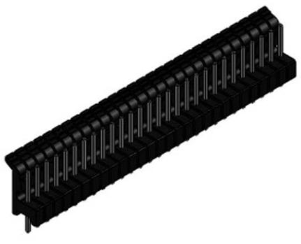 Visual Communications-CNX_V03_NTP Embases de raccordement et réceptacles PCB Conn Unshrouded Header M 3 POS 2.54mm Solder ST Top Entry Thru-Hole