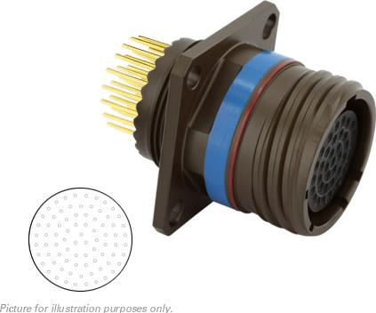 SOURIAU-8D0L21W35SN Connettore circolare Conn Circular SKT 79 POS Solder ST Flange Mount 79 Terminal 1 Port