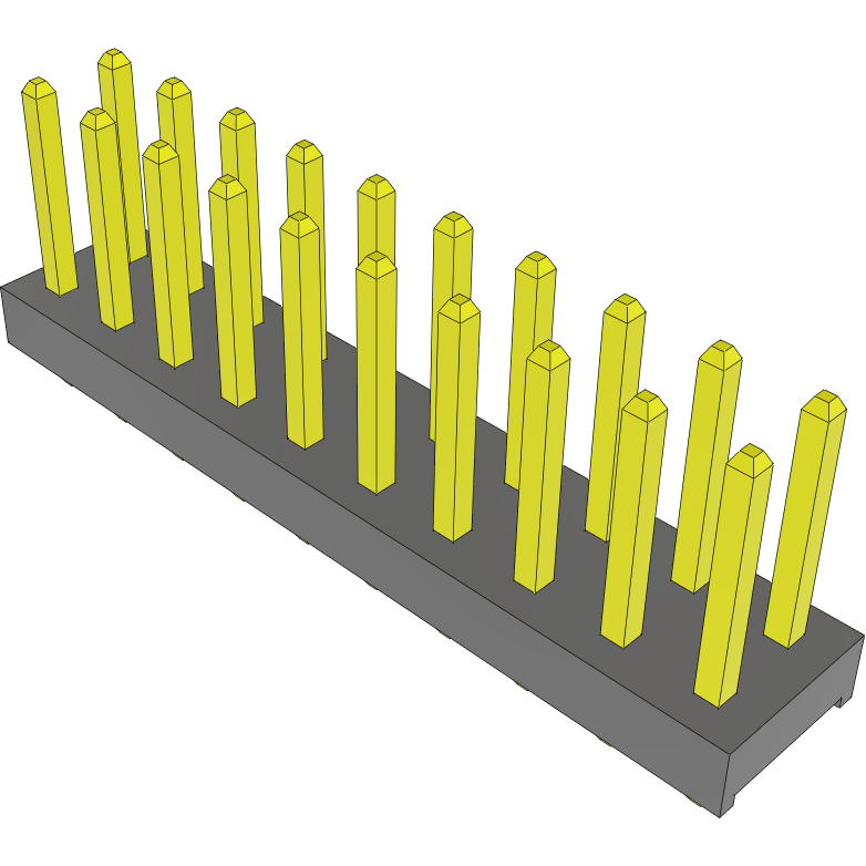 Samtec-MTMM-110-03-L-D-200 Steckverbinderleisten und Leiterplattenbuchsen Conn Unshrouded Header HDR 20 POS 2mm Solder ST Top Entry Thru-Hole Bulk