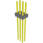 Conn Unshrouded Header HDR 6 POS 2.54mm Solder ST Top Entry Thru-Hole Bulk