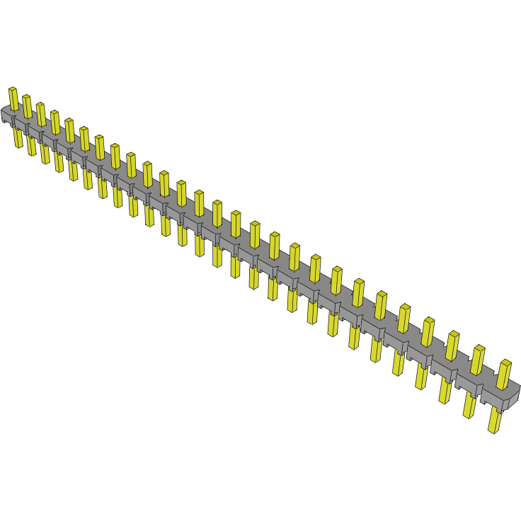 Samtec-TLW-127-06-G-S Steckverbinderleisten und Leiterplattenbuchsen Conn Unshrouded Header HDR 27 POS 2.54mm Solder ST Top Entry Thru-Hole Bulk