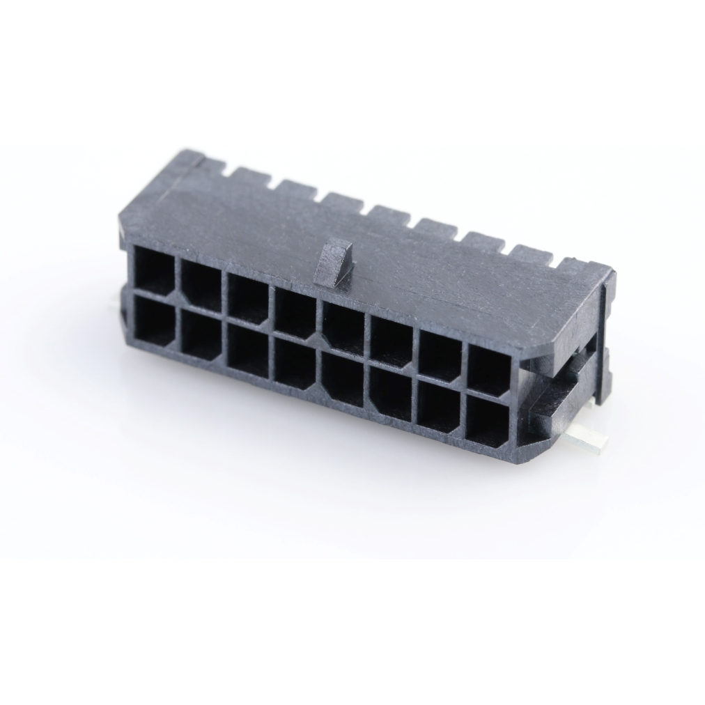 Molex-430451609 Steckverbinderleisten und Leiterplattenbuchsen Conn Wire to Board HDR 16Power POS 3mm Solder RA Side Entry SMD Micro-Fit 3.0 T/R