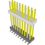 Conn Board Stacker HDR 18 POS 2.54mm Solder ST Top Entry SMD Tube