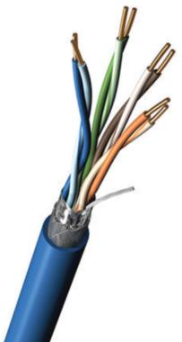 Belden-7921A 0101000 Cable multiconductor Shielded Multi-Conductor Cable Foil Tape/Braid Polyolefin 8Conductors 24AWG 8.38mm 300VAC Black Polyvinyl Chloride 304.8m Reel