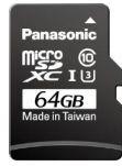 Panasonic-RP-SMTE64DA1 Schede flash Flash Card 64G-byte 1.8V/2.5V/3.3V MicroSDXC Card 8-Pin