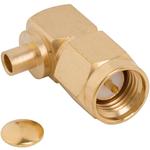 Conn SMA 0Hz to 18GHz 50Ohm Solder RA Cable Mount PL Gold Over Nickel