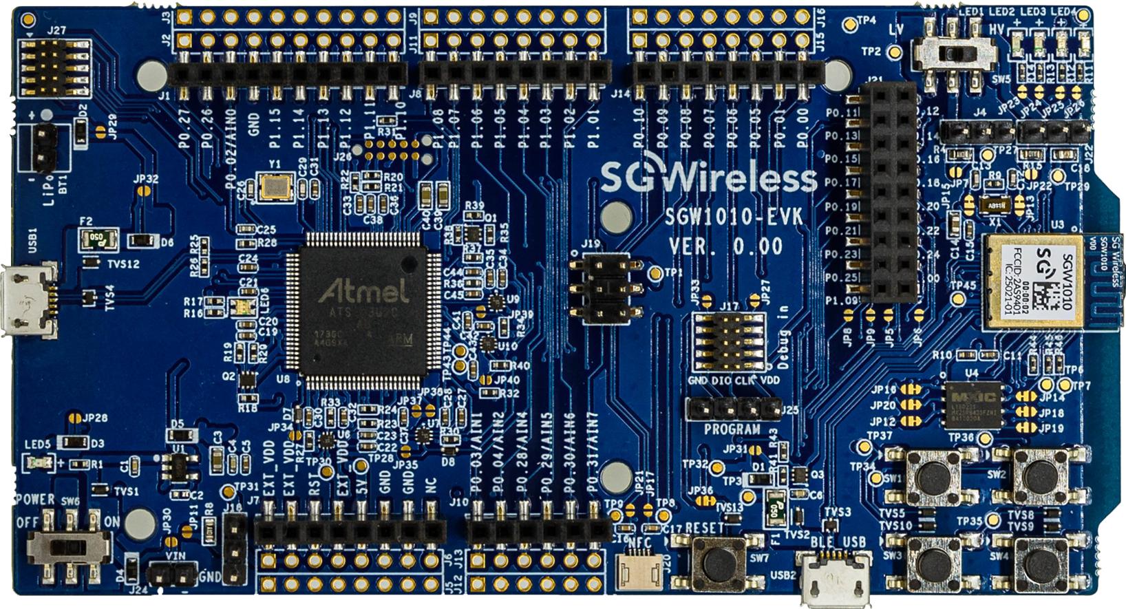 SG Wireless-SGW1010-EVK Placas y kits de desarrollo inalámbricos/RF SGW1010 Bluetooth Evaluation Kit
