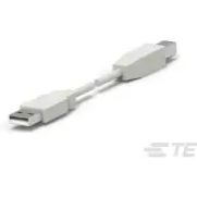 TE Connectivity-1487587-1 USB Kabelbaugruppen Cable Assembly USB 1m USB 2.0 Type A to USB 2.0 Type B 4 to 4 POS M-M 26-28AWG