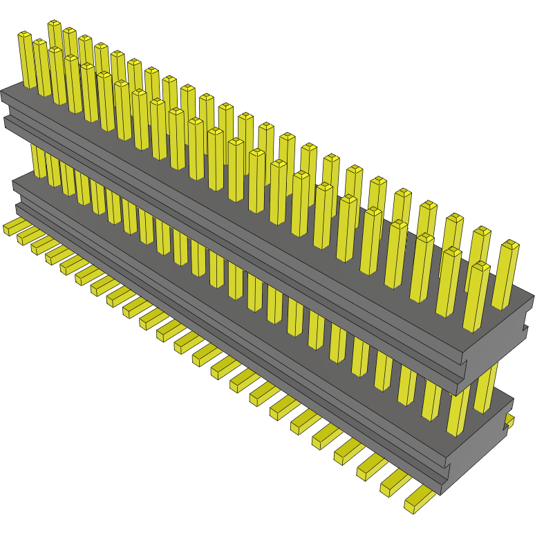 Samtec-AW-23-03-G-D-205-075-A Piastre connettori e prese PCB Conn Board Stacker HDR 46 POS 0.8mm Solder ST SMD Tube