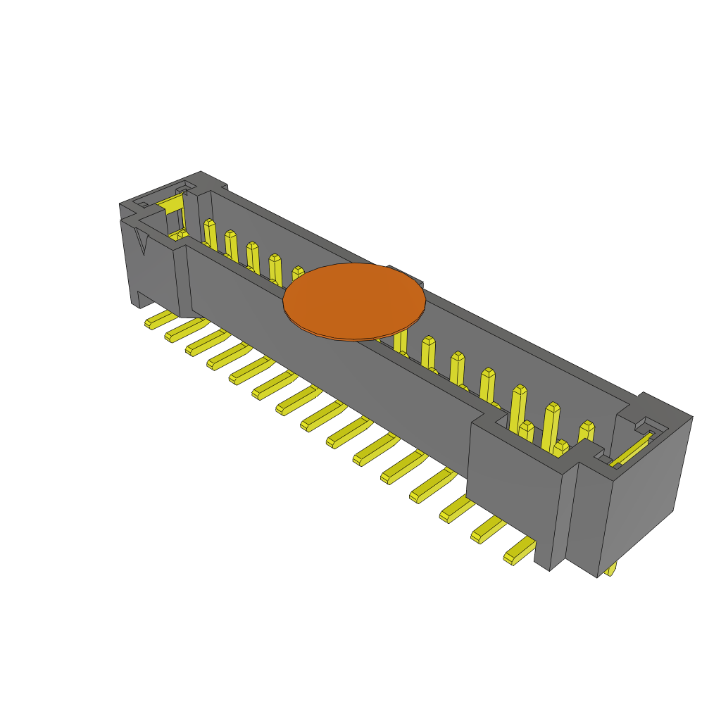 Samtec-T2M-115-01-S-D-SM-WT-K Steckverbinderleisten und Leiterplattenbuchsen Conn Shrouded Header (4 Sides) HDR 30 POS 2mm Solder ST Top Entry SMD Tube