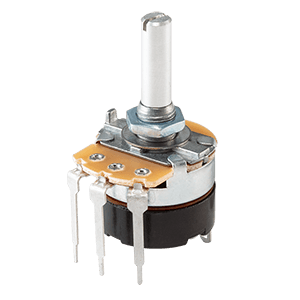 Same Sky (formerly CUI Devices)-PTN24B-B2015EB Compensatore del resistori, potenziometri e reostati Res Carbon Film POT 20K Ohm 20% 0.5W(1/2W) 1(Elec)/1(Mech)Turns 6mm (24 X 30.5 X 41.2mm) Pin Thru-Hole