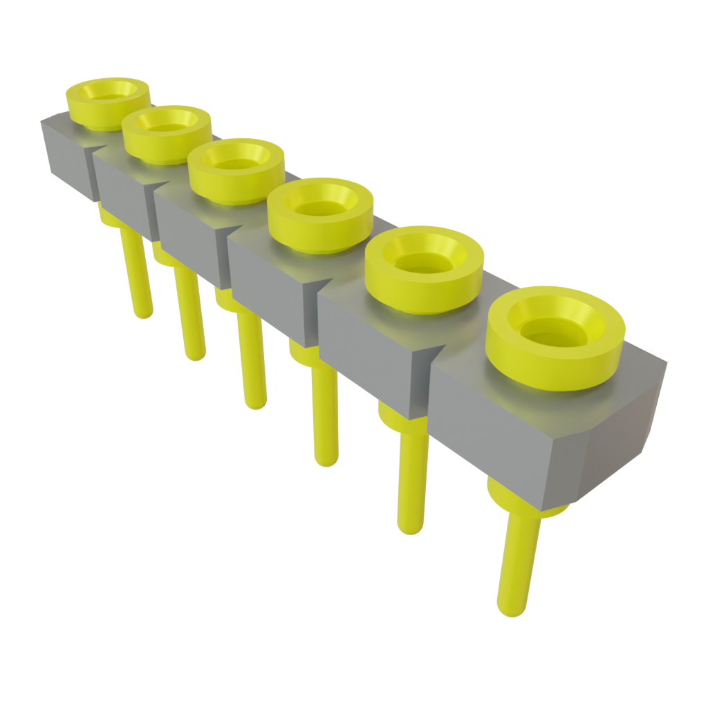 Samtec-SL-106-G-11 Connector Headers and PCB Receptacles Conn Socket Strip SKT 6 POS 2.54mm Solder ST Top Entry Thru-Hole Bulk