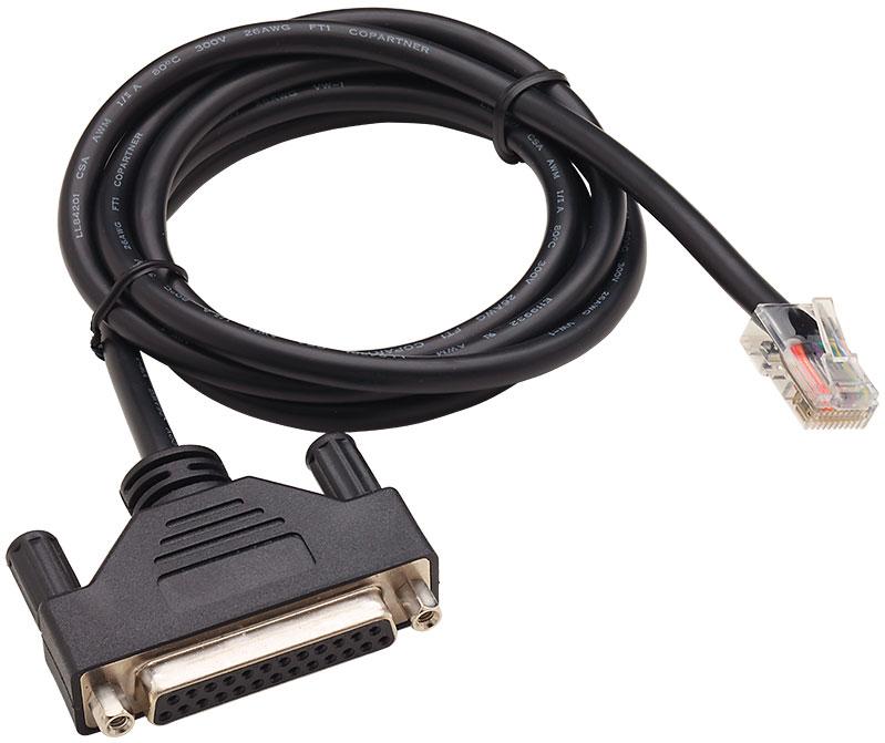 Digi International-76000199 Andere Kabelbaugruppen Cable Assembly Adapter 1.21m RJ-45 to D-Sub 8 to 25 POS F-M