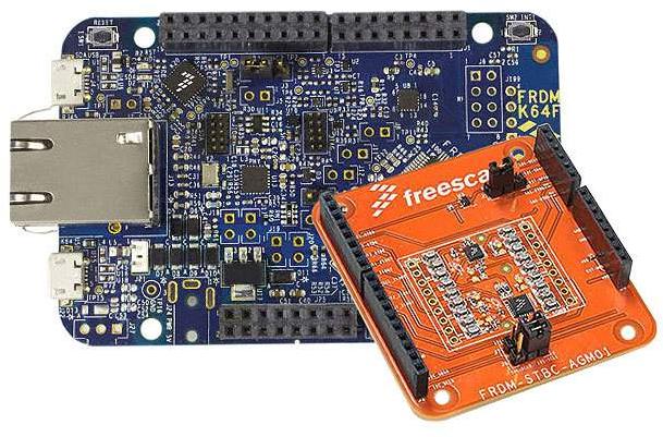 NXP Semiconductors-FRDM-K64F-AGM01 Cartes et kits de développement de capteur FXOS8700CQR1/FXAS21002CQR1 Specialized Sensor/Gyroscope Sensor Demonstration Kit