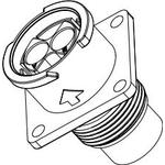 Conn Circular SKT 8 POS Crimp ST Flange Mount 8 Terminal 1 Port Bag