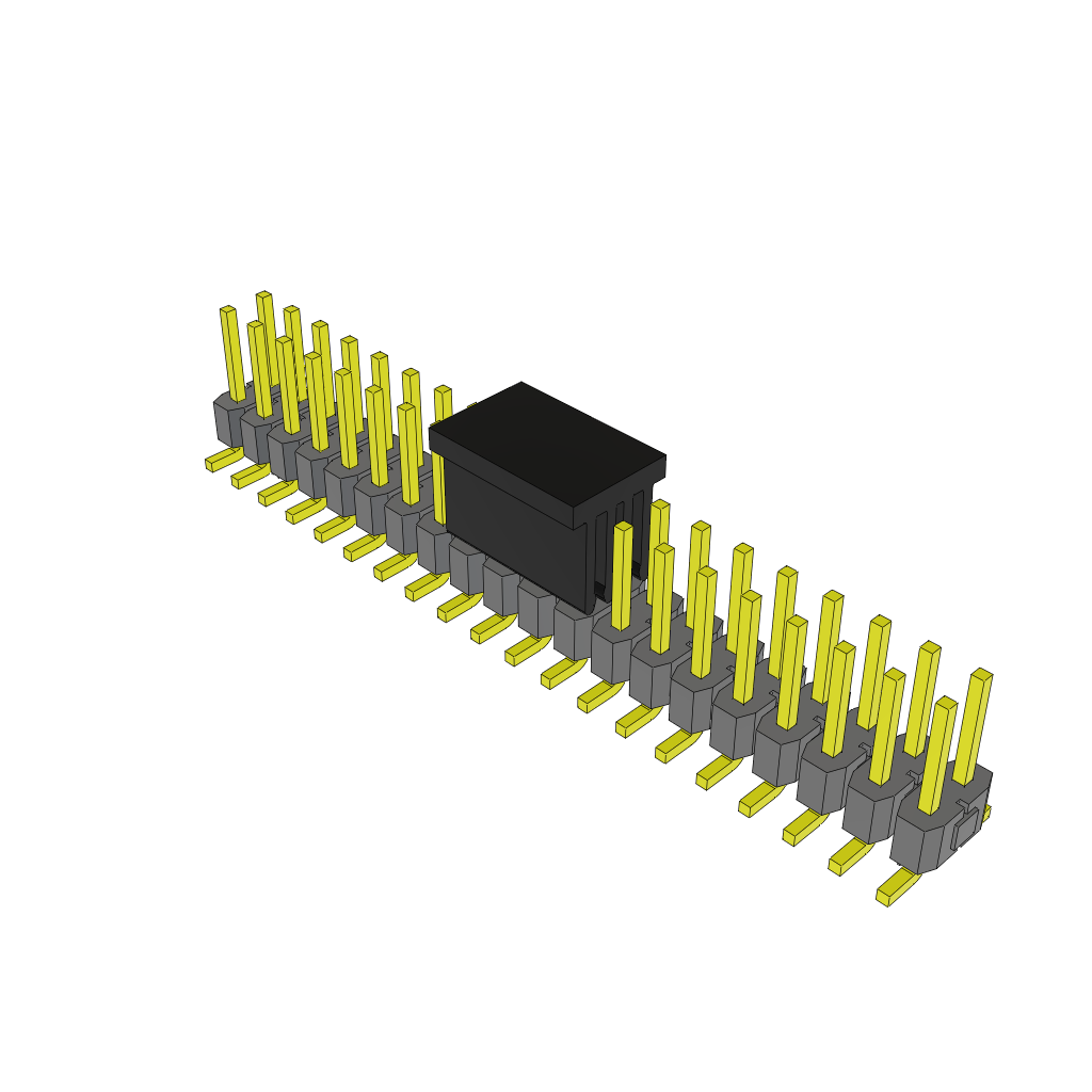 Samtec-TSM-120-01-T-DV-LC-P Cabezales del conector y receptáculos PCB Conn Unshrouded Header HDR 40 POS 2.54mm Solder ST Top Entry SMD Tube