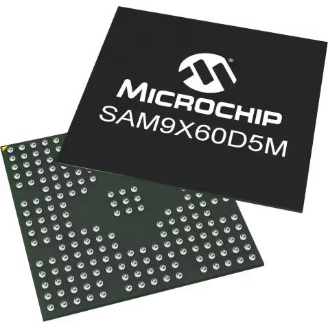 Microchip Technology-SAM9X60D5M-I/4FB 微处理器 MPU SAM9X60 RISC 32bit 600MHz 233-Pin TFBGA Tray