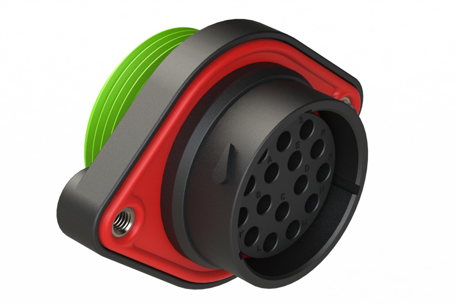 Amphenol-AHDP02-24-16SN-WTA Steckverbinder, rund Conn Circular SKT 16 POS ST Panel Mount 16 Terminal 1 Port Box