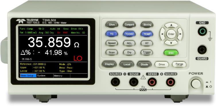 Teledyne LeCroy-T3MIL50 Component Testers Test Tools introduces a brand new series of D.C. Milli-Ohm meters.