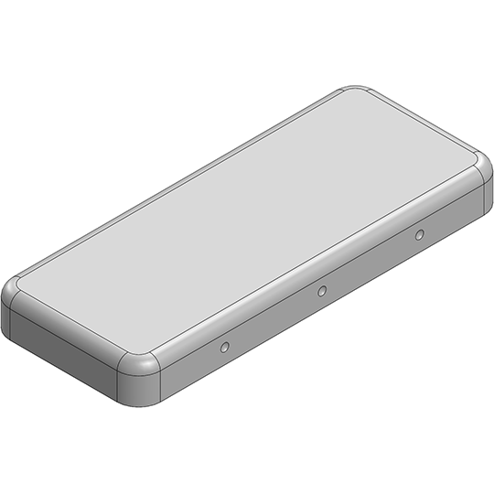 Masach Tech-MS333-10C-NS null 33.9 x 13.9 x 3.5mm Two-piece Drawn-Seamless RF Shield/EMI Shield COVER (Nickel-Silver)