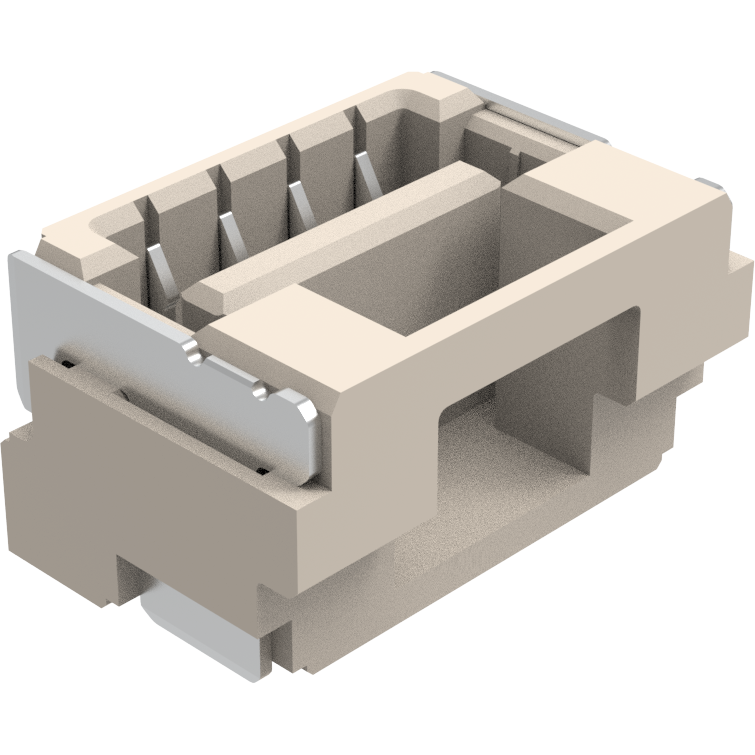 Amphenol-G880041112C1HR Steckverbinderleisten und Leiterplattenbuchsen Board mount - Header Receptacle - Wire to Board 1.25mm Pitch Vertical SMT,1x4Pin,Matte Tin,NY6T,Color-Natural,TR With MYLAR
