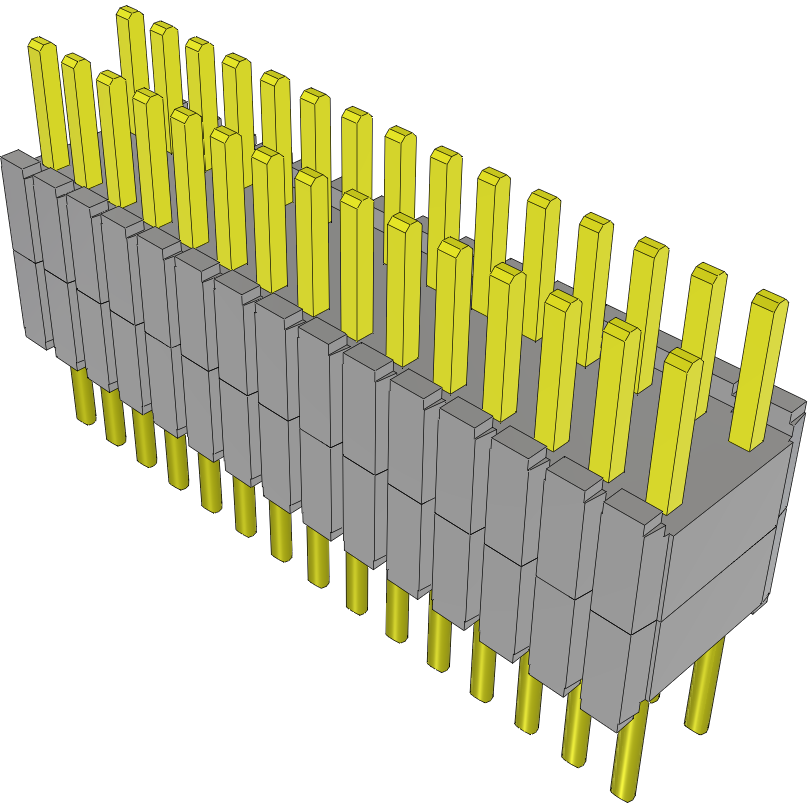 Samtec-DWM-15-52-G-D-200 Steckverbinderleisten und Leiterplattenbuchsen Conn Board Stacker HDR 30 POS 1.27mm Solder ST Thru-Hole Tube