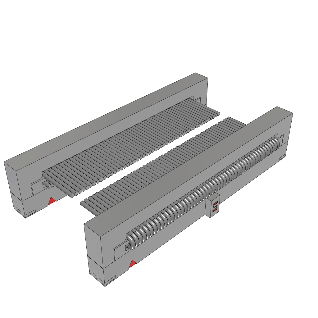 Samtec-FFSD-25-D-14.00-01-N-SR Flachband Kabelbaugruppen Cable Assembly 0.355m 30AWG 1.27mm 50 to 50 POS IDC Connector to IDC Connector F-F TIGER EYE™ Bulk