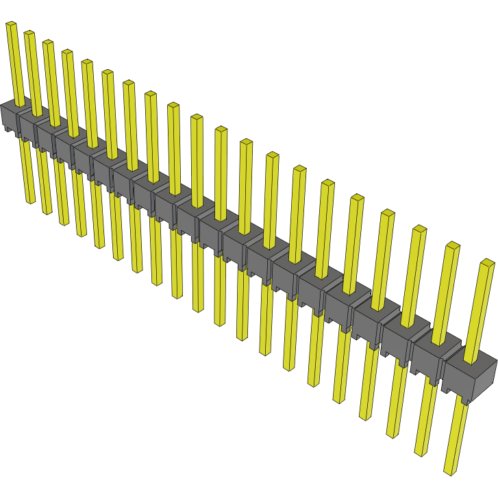 Samtec-MTSW-120-09-S-S-315 Steckverbinderleisten und Leiterplattenbuchsen Conn Unshrouded Header HDR 20 POS 2.54mm Solder ST Top Entry Thru-Hole Bulk