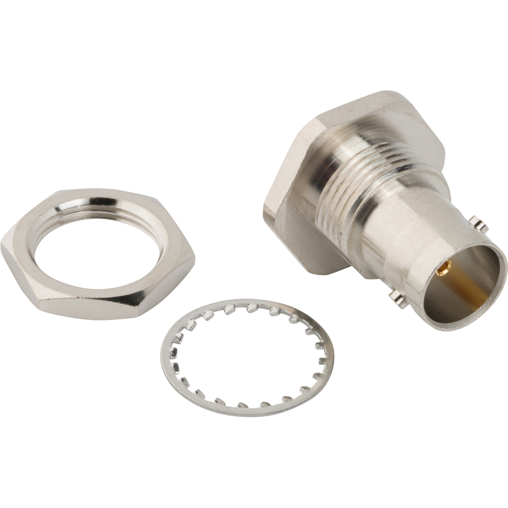 Amphenol RF-AD-BNCJMCXJ-12G RF-Steckverbinder Conn BNC-MCX Adapter 0Hz to 12GHz 75Ohm ST Panel Mount RCP/RCP Gold Bag