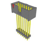Conn Elevated Shrouded Header HDR 14 POS 2.54mm Solder ST Top Entry Thru-Hole Bulk